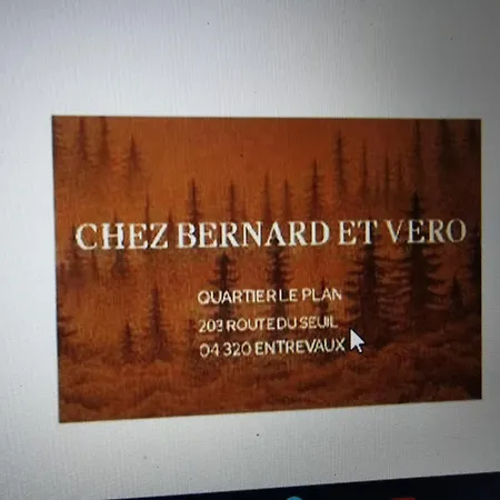 Chez Vero Et Bernard Entrevaux